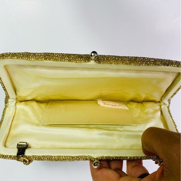 Vintage Walborg Gold Beaded Evening Purse - Picture 4 of 9